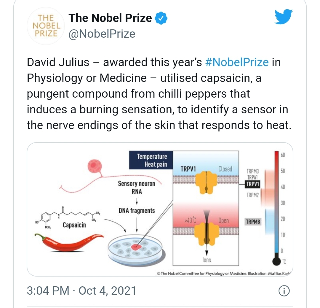 Two Americans Win Medicine Nobel Prize For Work On Temperature And ...