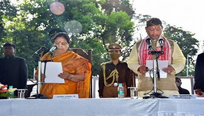 Tirath Singh Rawat Sworn In As Chief Minister Of Uttarakhand