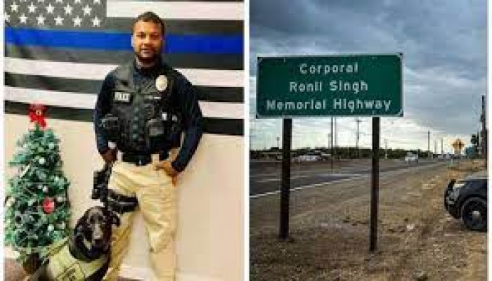 Section Of California Highway Named After Slain Indian-origin Cop Ronil ...