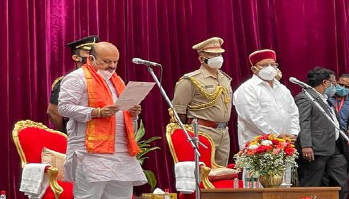 Basavaraj Bommai Takes Oath As The New Chief Minister Of Karnataka