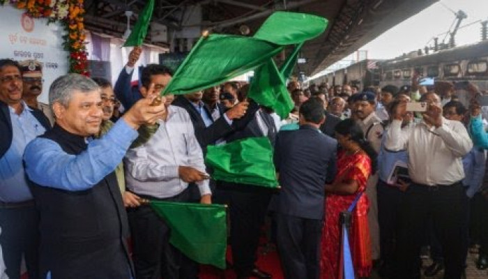 First indigenously manufactured aluminium freight train rake inducted ...