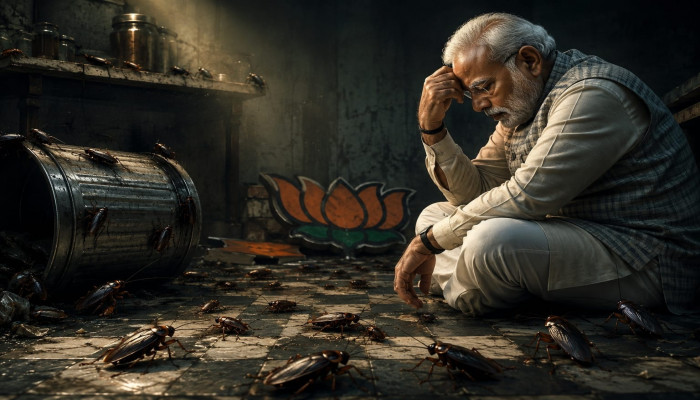 नरेंद्र मोदी कॉकरोचों से क्यों हार गए……