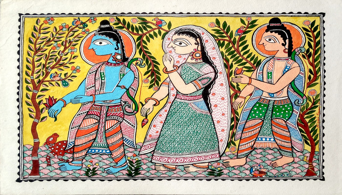 Bringing History Alive on Canvas Madhubani Painting from Bihar